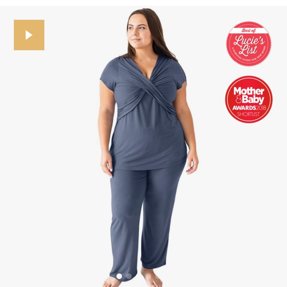 Kinderd bravely nursing and maternity pj’s
